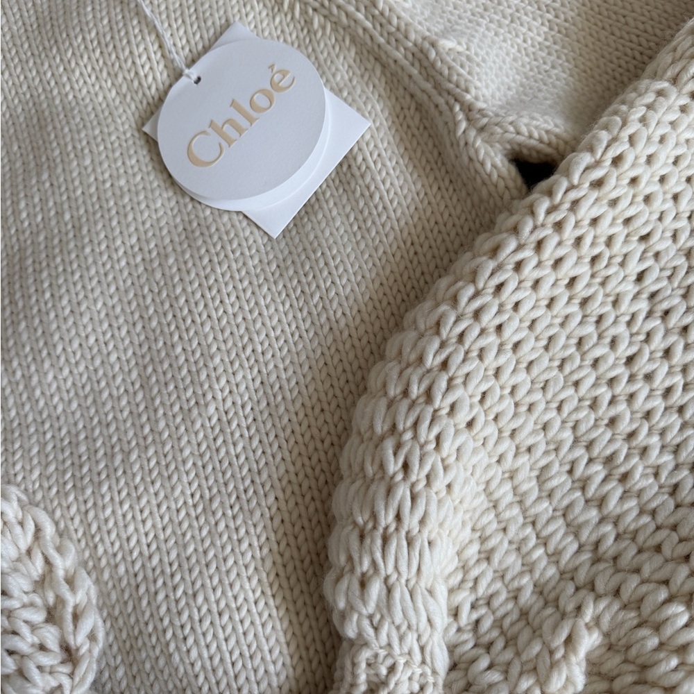 NWT Chloe Cream Knit Sweater - Picture 3 of 7